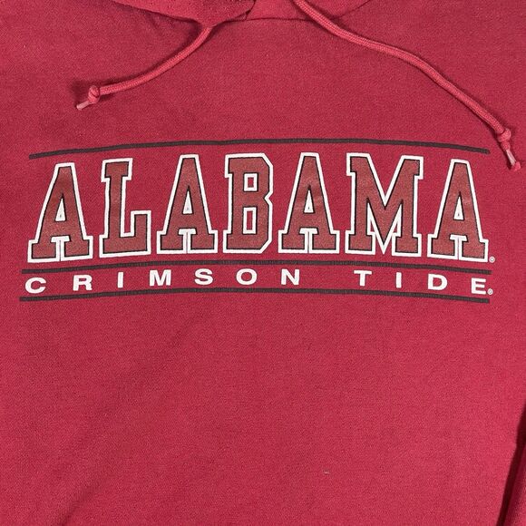 ALABAMA CRIMSON TIDE HOODIE MEN'S LARGE JANSPORT NCAA ACTIVEWEAR COLLEGIATE RED - Picture 2 of 5